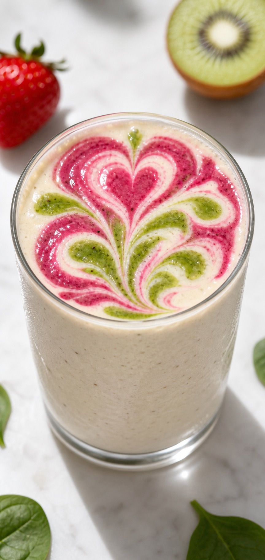 Stop Scrolling: The “Latte Art” Smoothie That’s Breaking the Internet&nbsp;🍓🥝